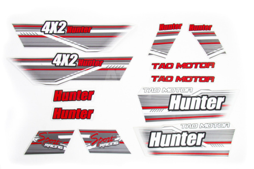 Комплект графики на квадроцикл Hunter NEW 2018 красный Комплект графики на квадроцикл Hunter NEW 2018 красный